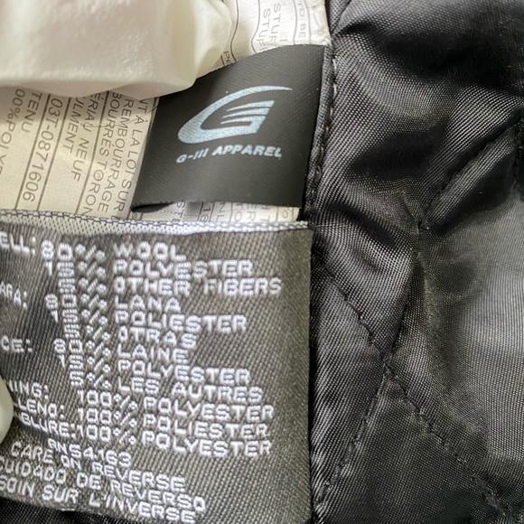 Kenneth Cole Reaction Mens Dk. Grey Double Breasted Wool Blend Pea Coat. Sz-M - Picture 8 of 16